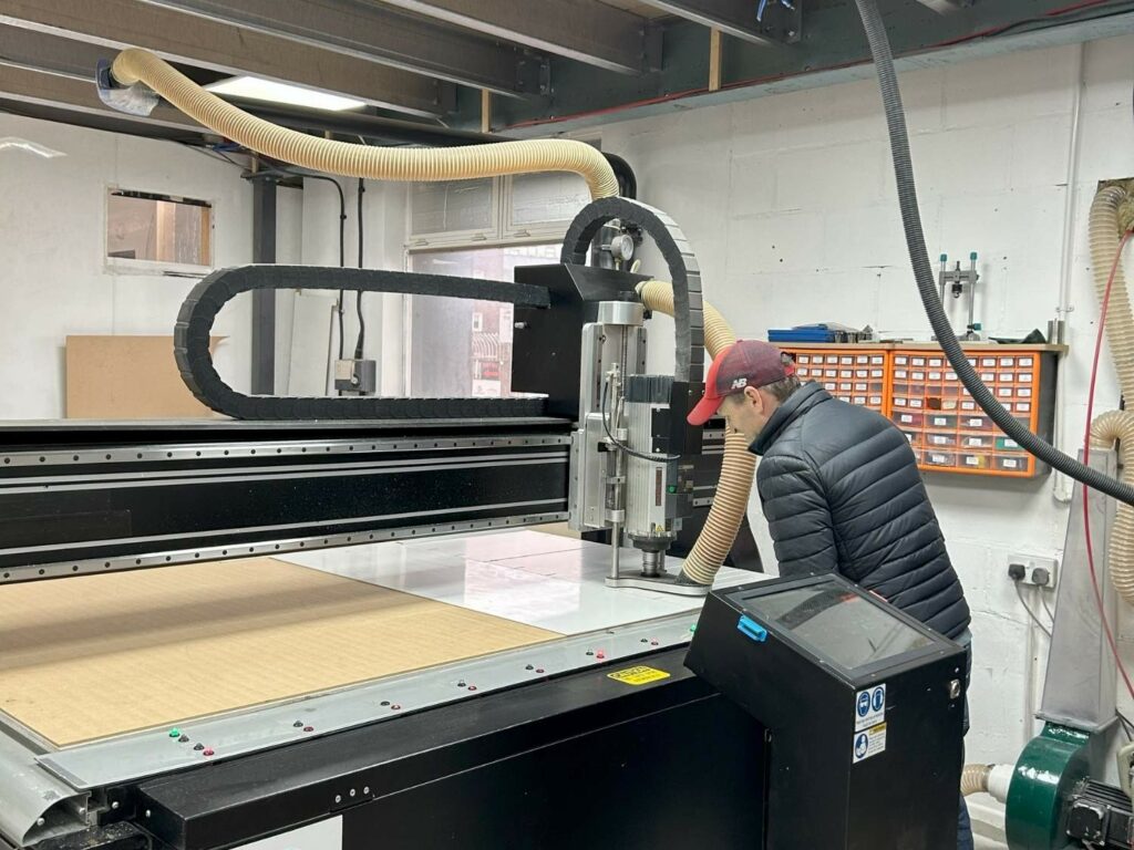 Matthew Buckley oversees plastic production