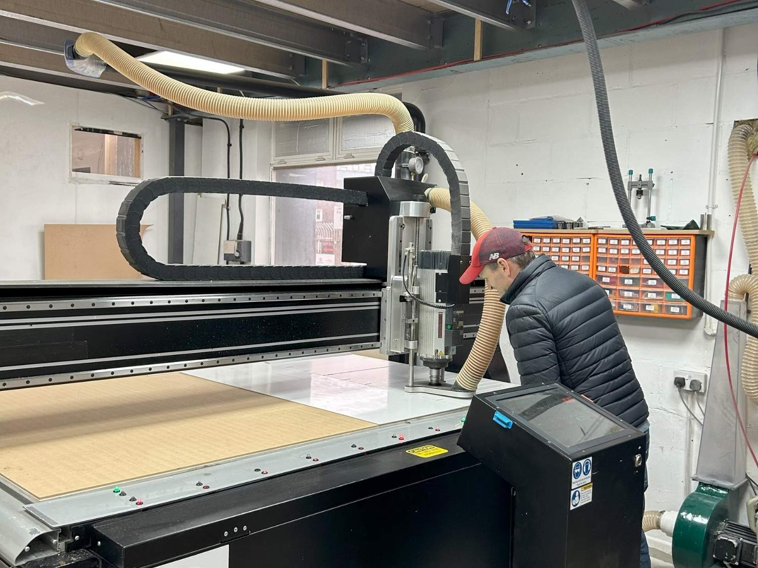 Matthew Buckley oversees plastic production