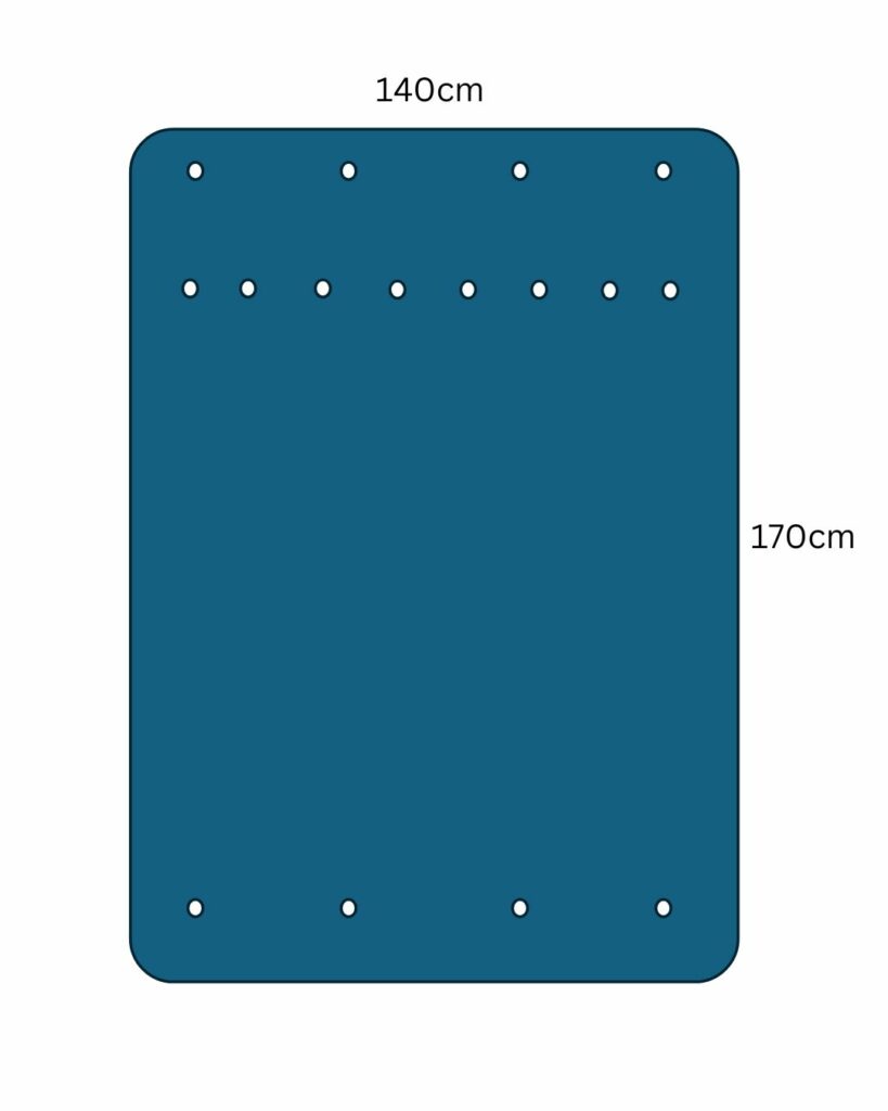 Our client supplied us with this basic drawing of the doughnut wall to give us an idea of what they wanted us to create.