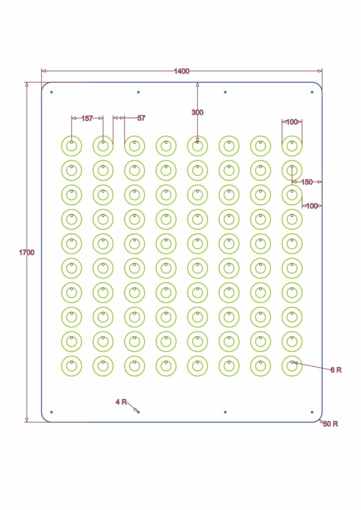 We produced this technical drawing so our clients could see exactly what we were going to produce for them