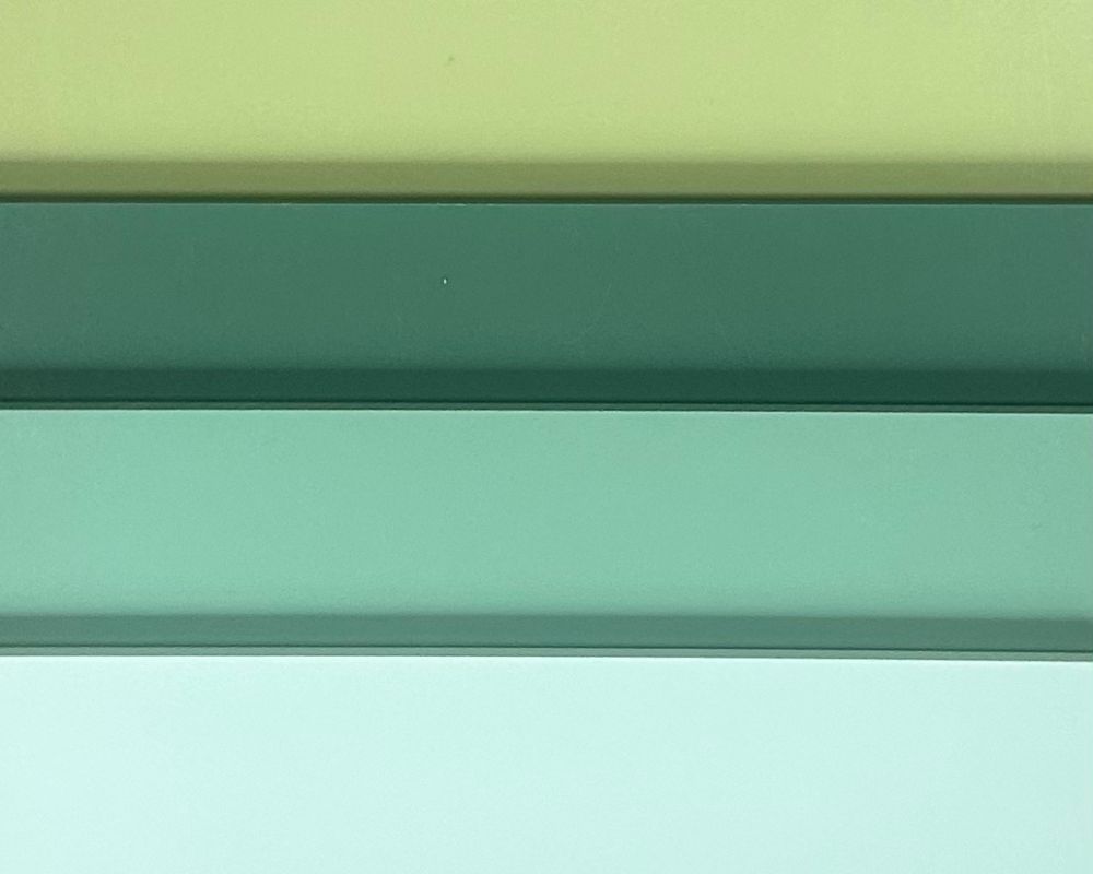 Colour sample of Grape, Forest, Kiwi & Willow